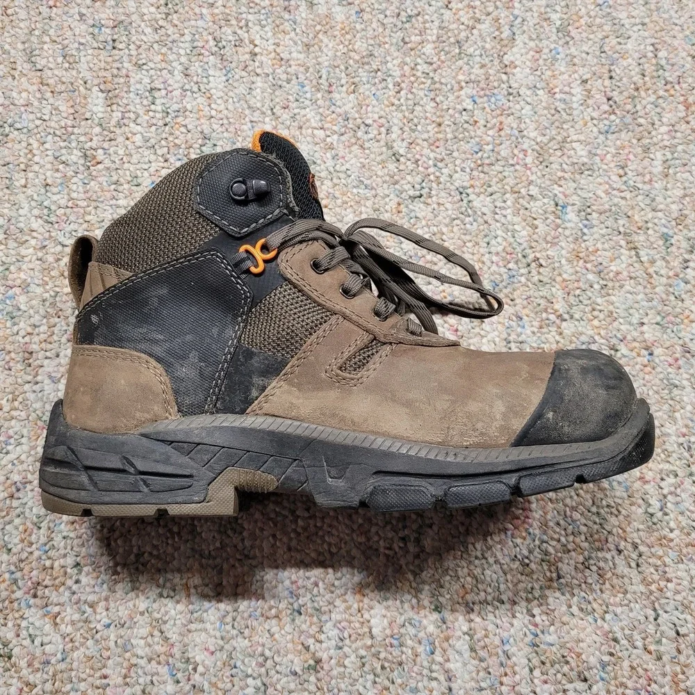 Carolina Boots Mens 8.5 D Brown Duke Waterproof Composite‎ Toe Hiker Work Shoe